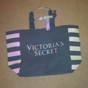Victoria Secret iridescent Tote Bag NWT